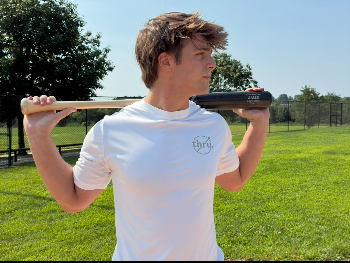 Thru Performance Tee White