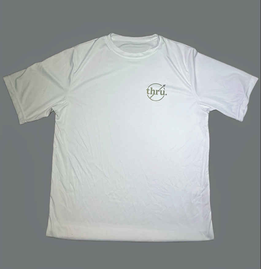 Thru Performance Tee White