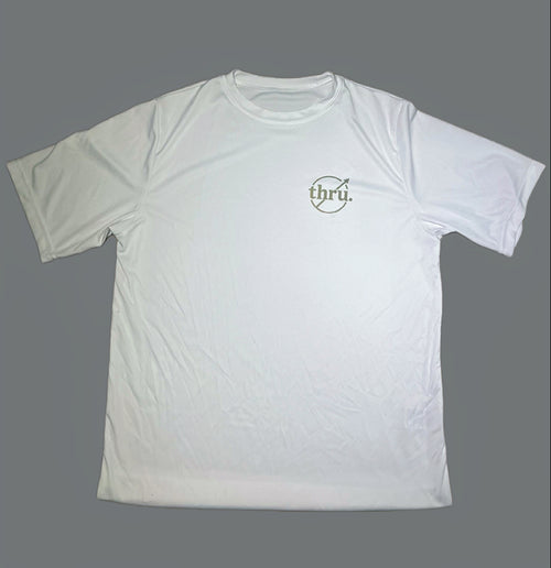 Thru Performance Tee White